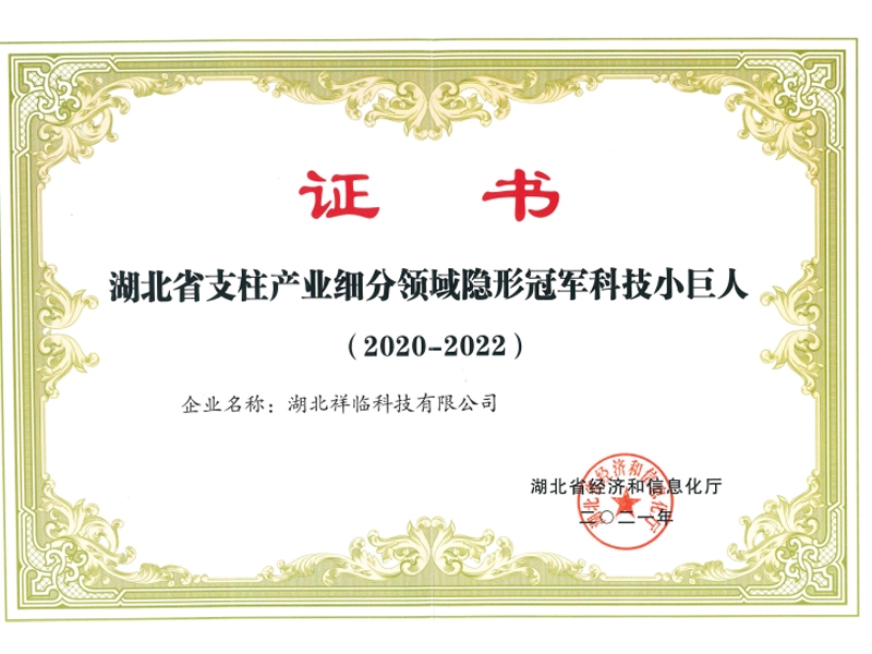 湖北省细分领域隐形冠军科技小巨人企业